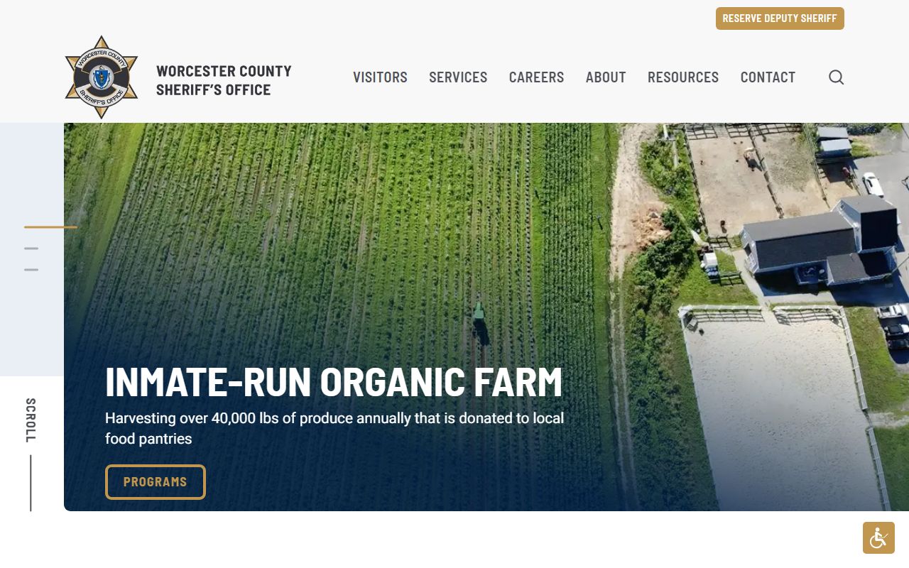 Worcester County Sheriff website for Worcester booking releases