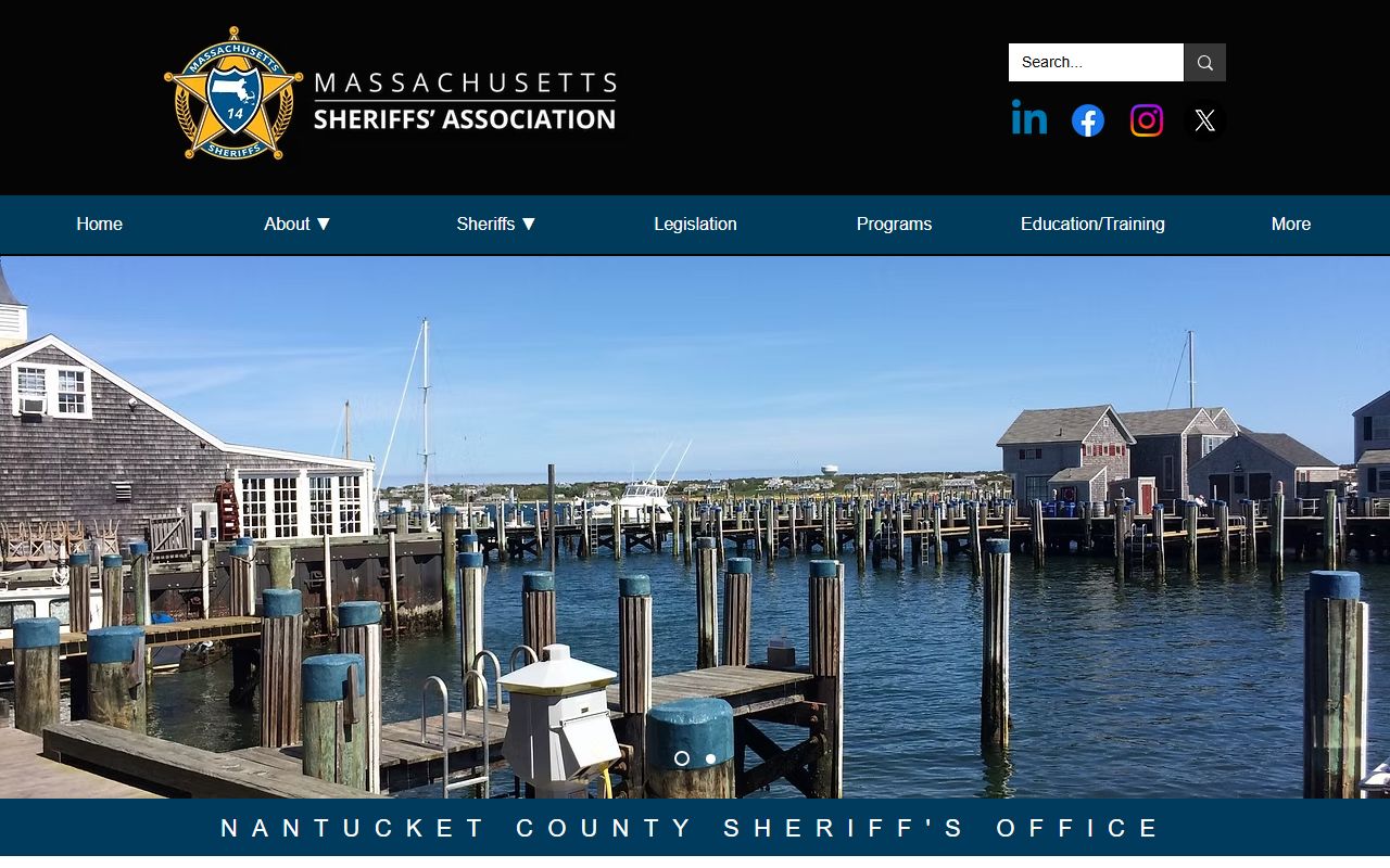 Nantucket County Sheriff information page for booking releases